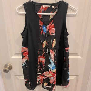 Soft Surroundings Makani Hawaiian Print Sleeveless‎ Tunic Floral Size XS
